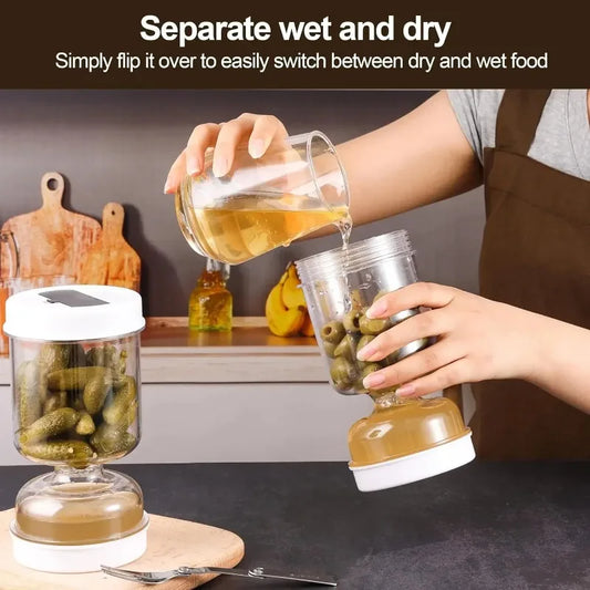 Wet & Dry Food Separator – Keep Kimchi & Pickles Fresh Longer