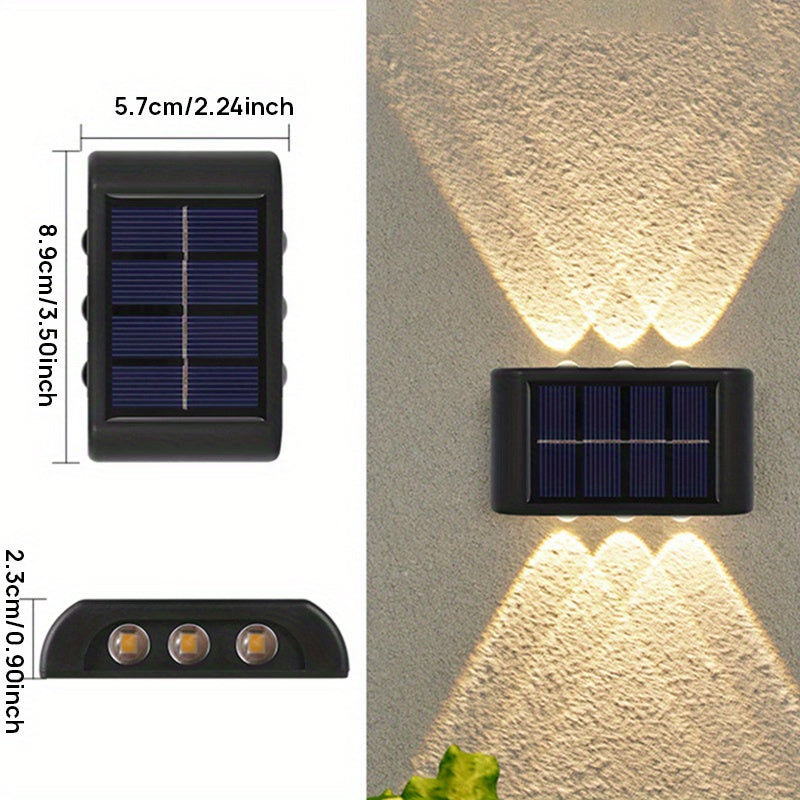 FlexorShop LED Solar Powered Light: Warm/Cold Outdoor Camping & Garden Decoration