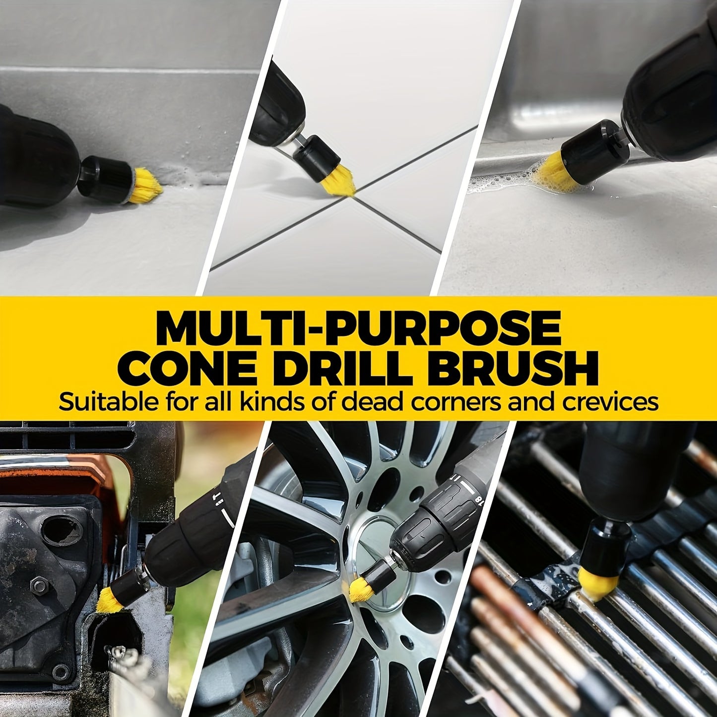 Scrubber Drill Brush Set – Effortless Deep Cleaning