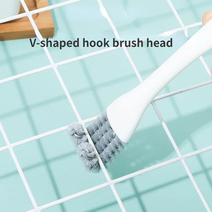 FlexorShop Oven/BBQ Grill Cleaning Brush: V-Shaped Hooked Brush & Scraper