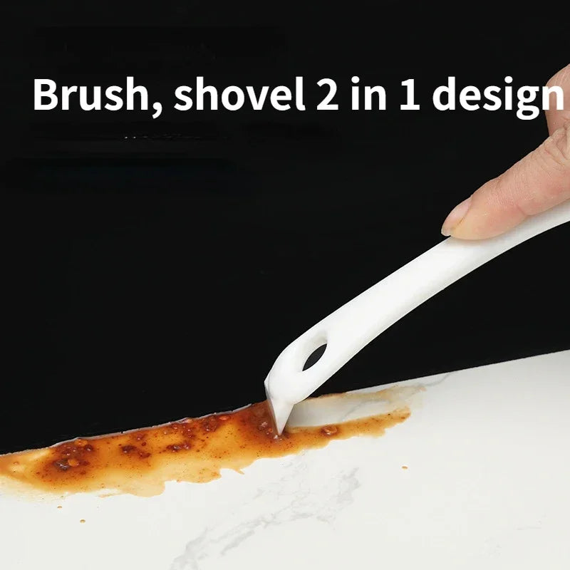 FlexorShop Oven/BBQ Grill Cleaning Brush: V-Shaped Hooked Brush & Scraper