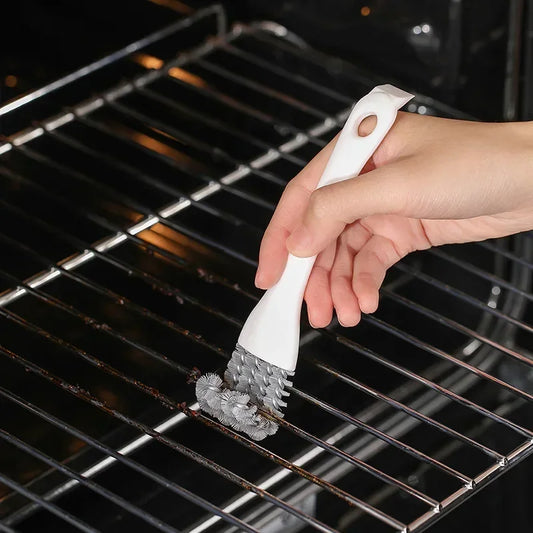 FlexorShop Oven/BBQ Grill Cleaning Brush: V-Shaped Hooked Brush & Scraper