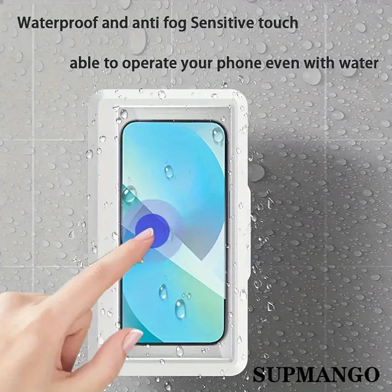 FlexorShop Waterproof Bathroom Phone Box: Wall-Mounted Protective Cover