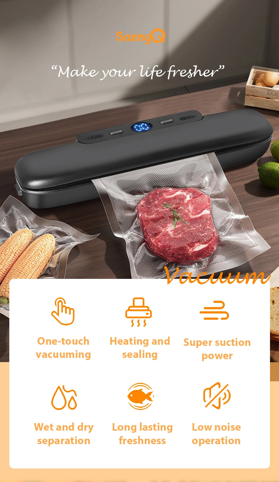 FlexorShop Vacuum Sealer: Premium Food Packaging Machine