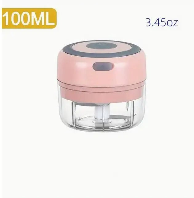 FlexorShop Electric Mini Garlic Chopper: Meat Grinder & Vegetable Crusher